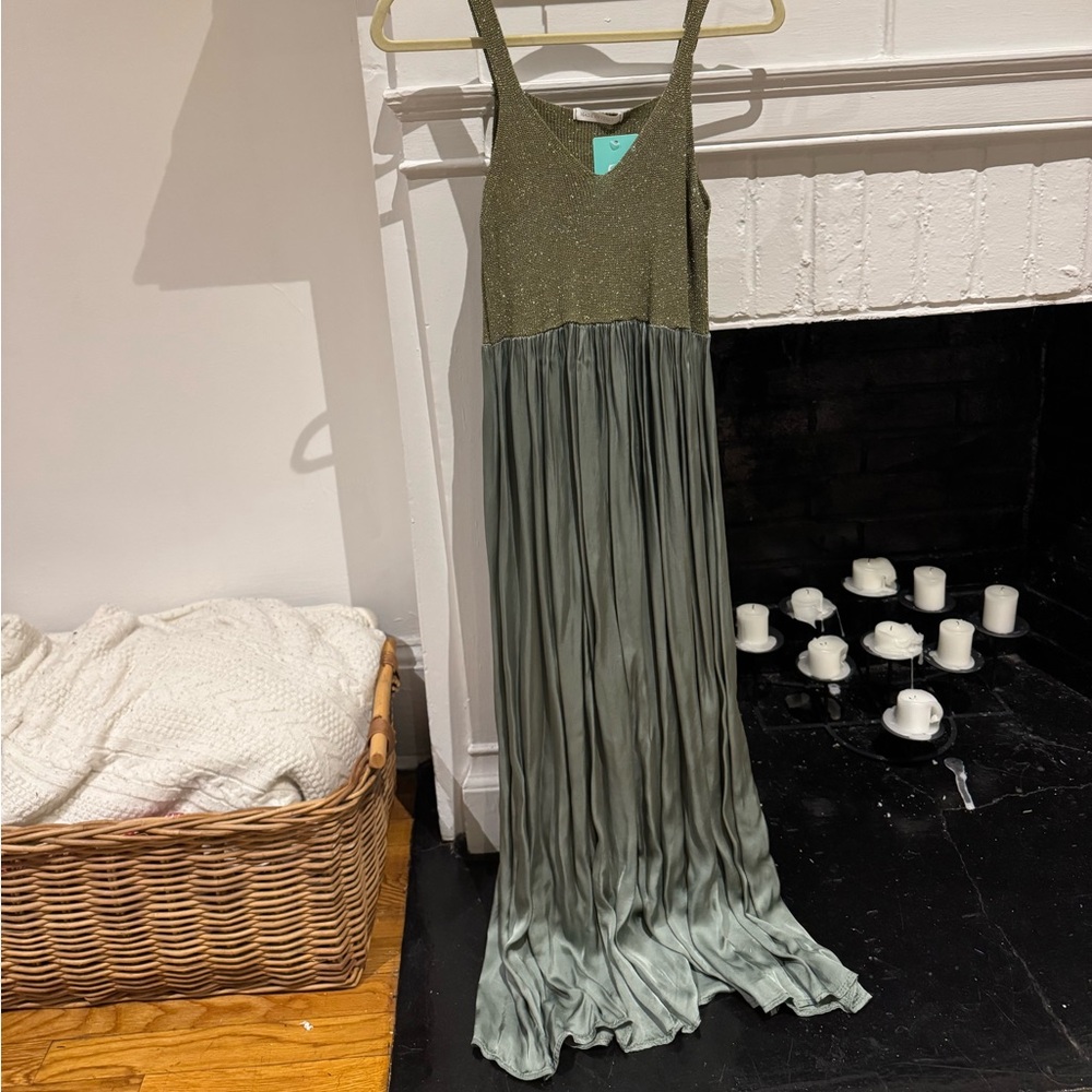 Olive Green Italian Maxi Dress